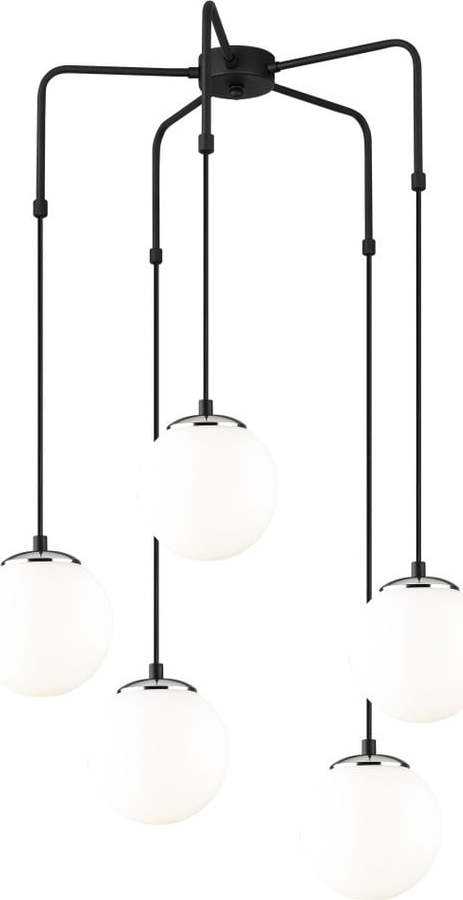 Černé kovové závěsné svítidlo Opviq lights Palma Opviq lights