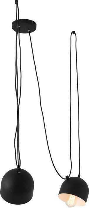 Černé závěsné světlo pro 2 žárovky Custom Form Popo Custom Form