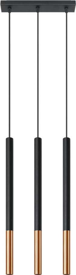 Černé závěsné svítidlo Nice Lamps Asarot 3L Nice Lamps