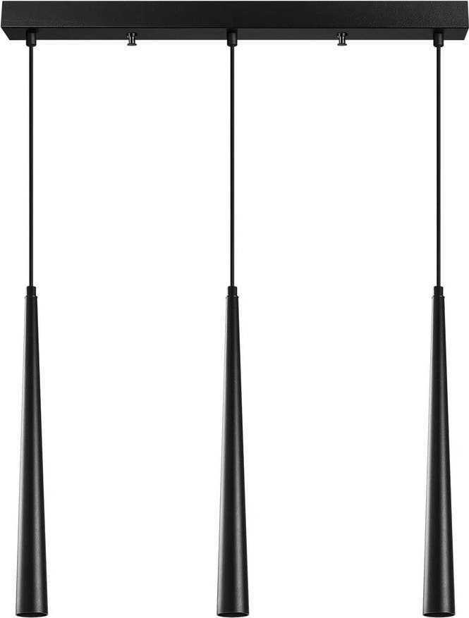 Černé závěsné svítidlo pro 3 žárovky Opviq lights Uğur Opviq lights