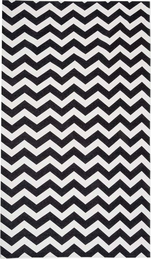 Černo-bílý běhoun Floorita Optical