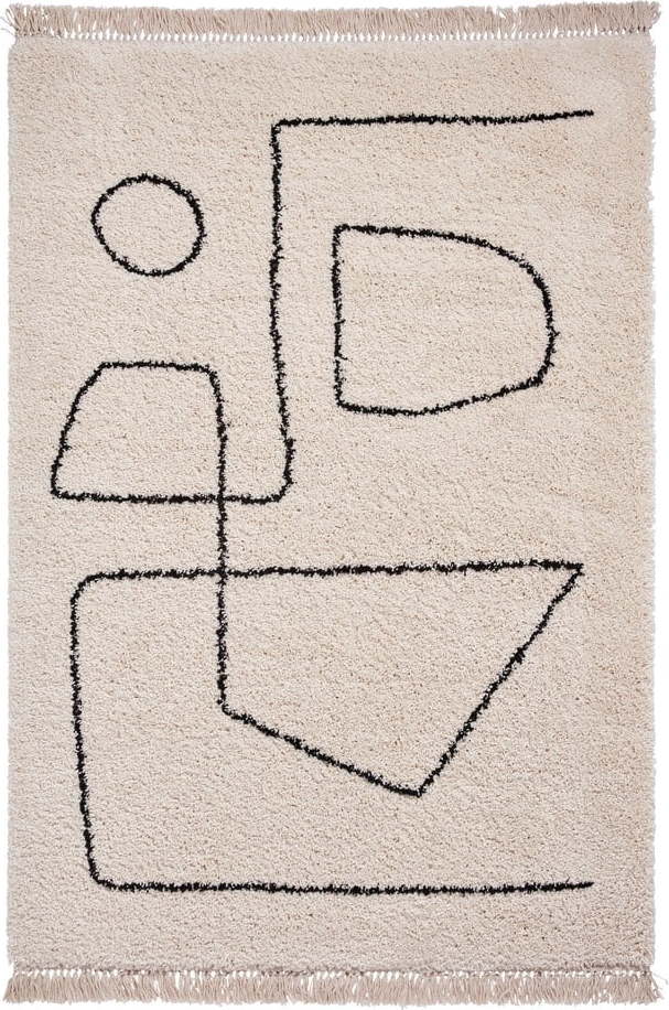 Černo-bílý koberec Think Rugs Boho