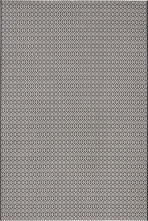 Černo-bílý venkovní koberec NORTHRUGS Coin