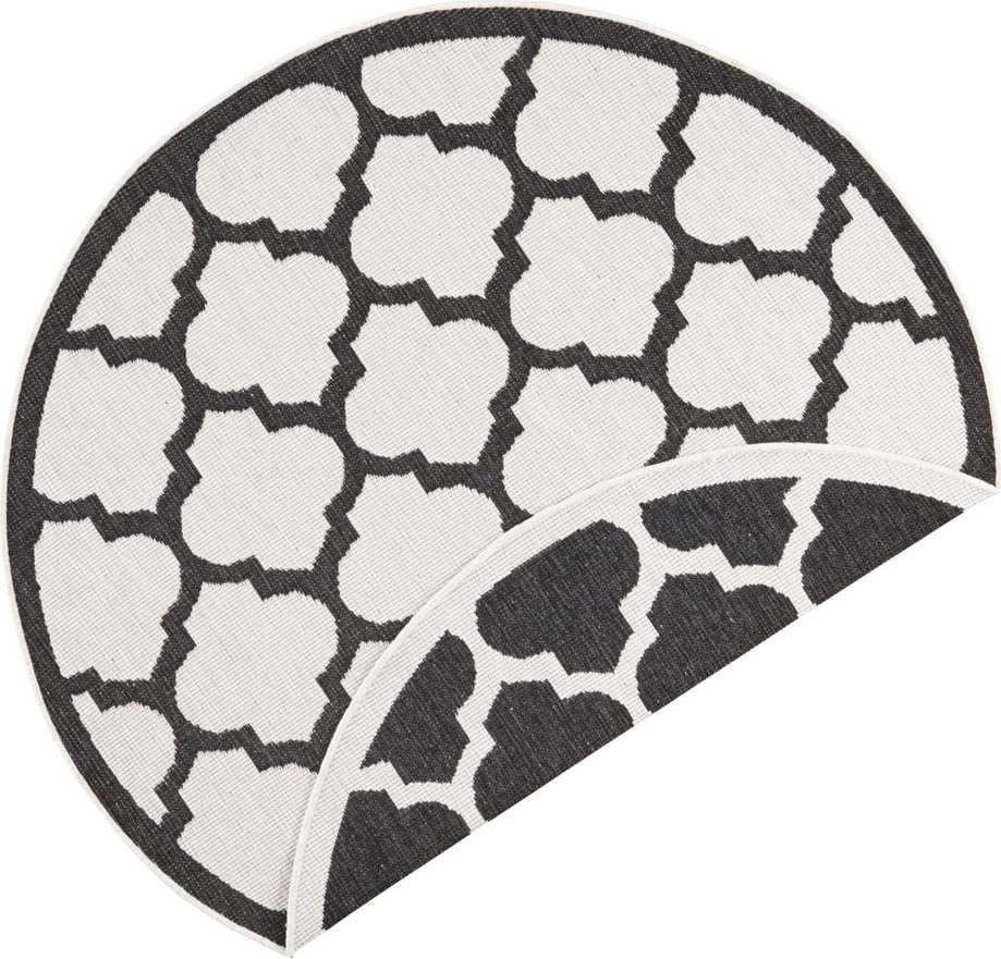 Černo-krémový venkovní koberec NORTHRUGS Palermo