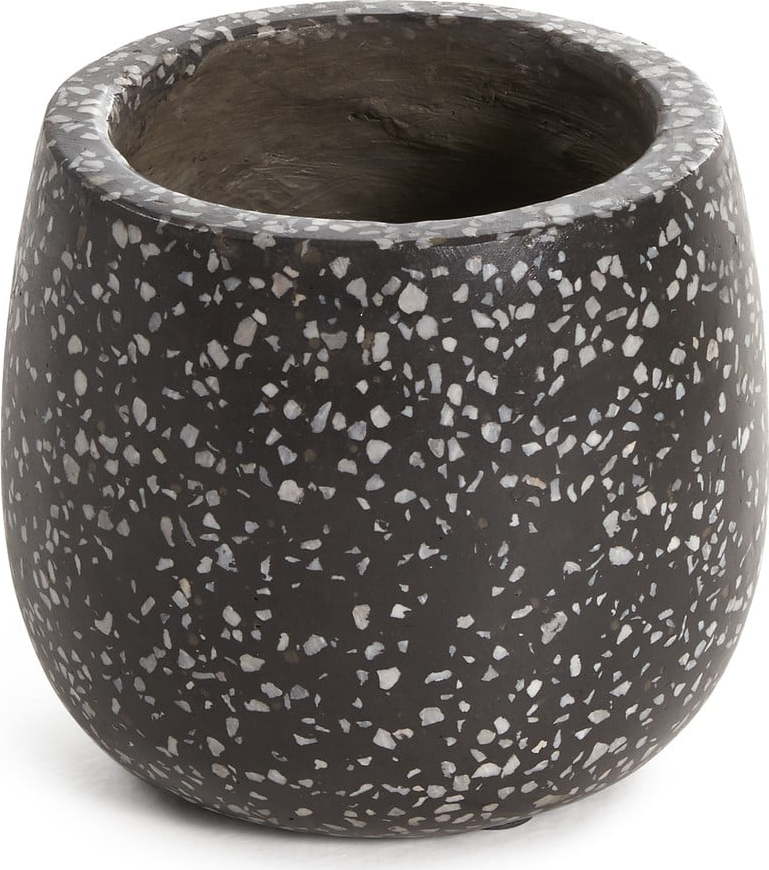 Černo-šedý betonový květináč Kave Home Braydon Kave Home