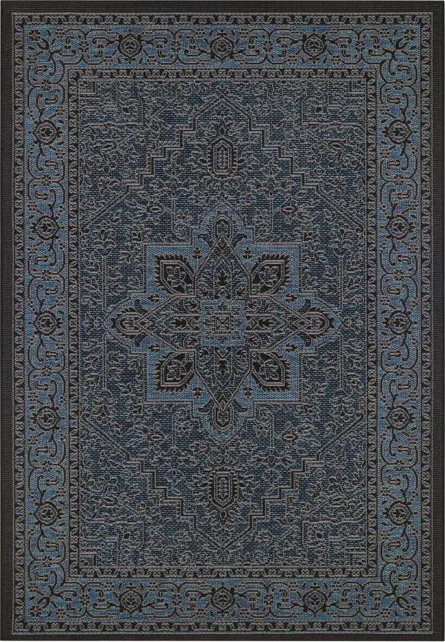 Černo-šedý venkovní koberec NORTHRUGS Anjara