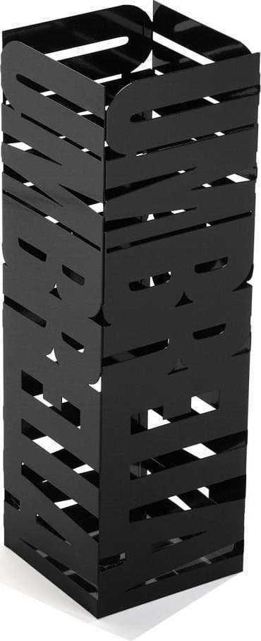 Černý kovový stojan na deštníky Versa Unbrella