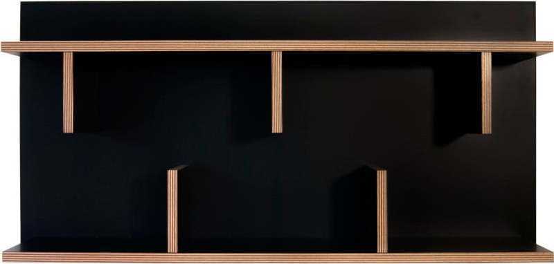 Černý nástěnný policový systém TemaHome Bern