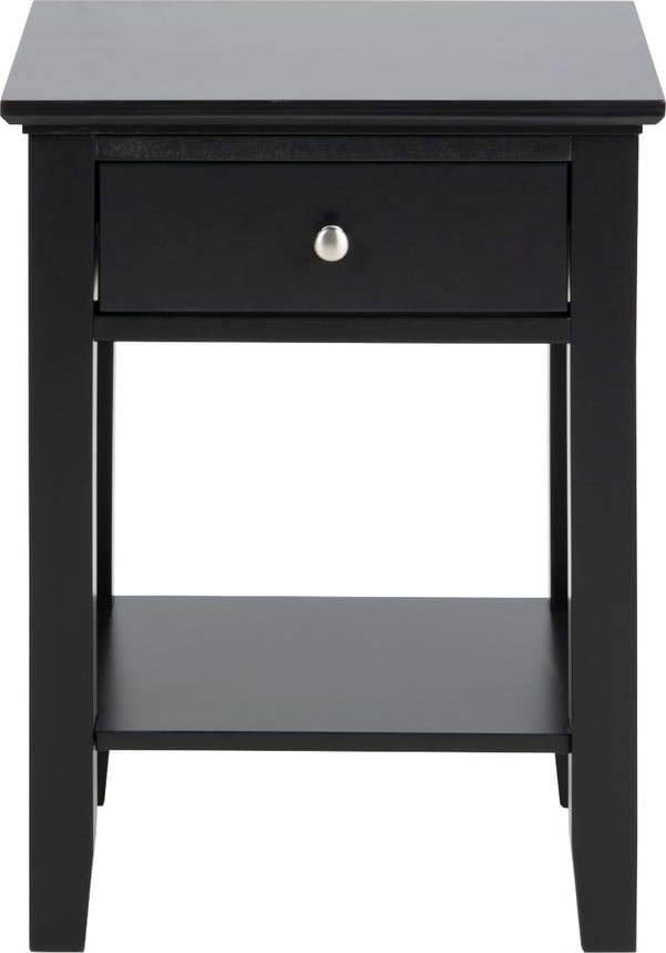 Černý noční stolek s 1 šuplíkem Actona Linnea Actona