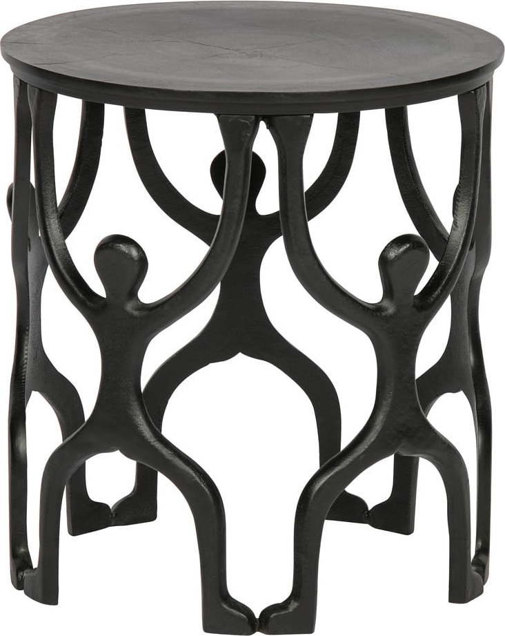 Černý odkládací stolek WOOOD Liam