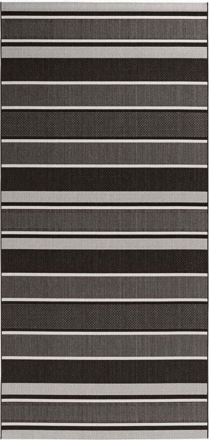 Černý venkovní koberec NORTHRUGS Strap