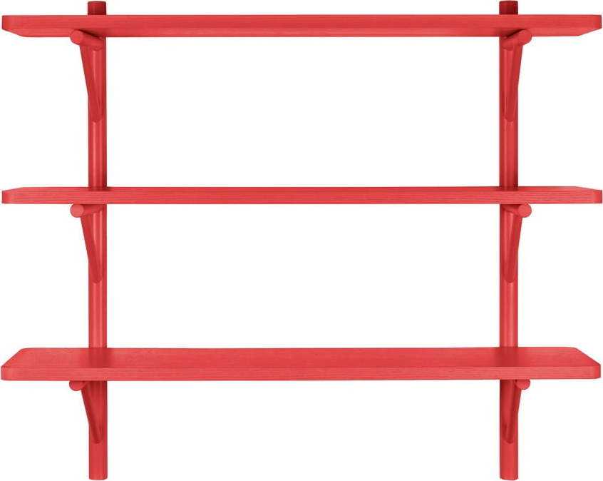 Červená nástěnná police Tenzo Grain Tenzo