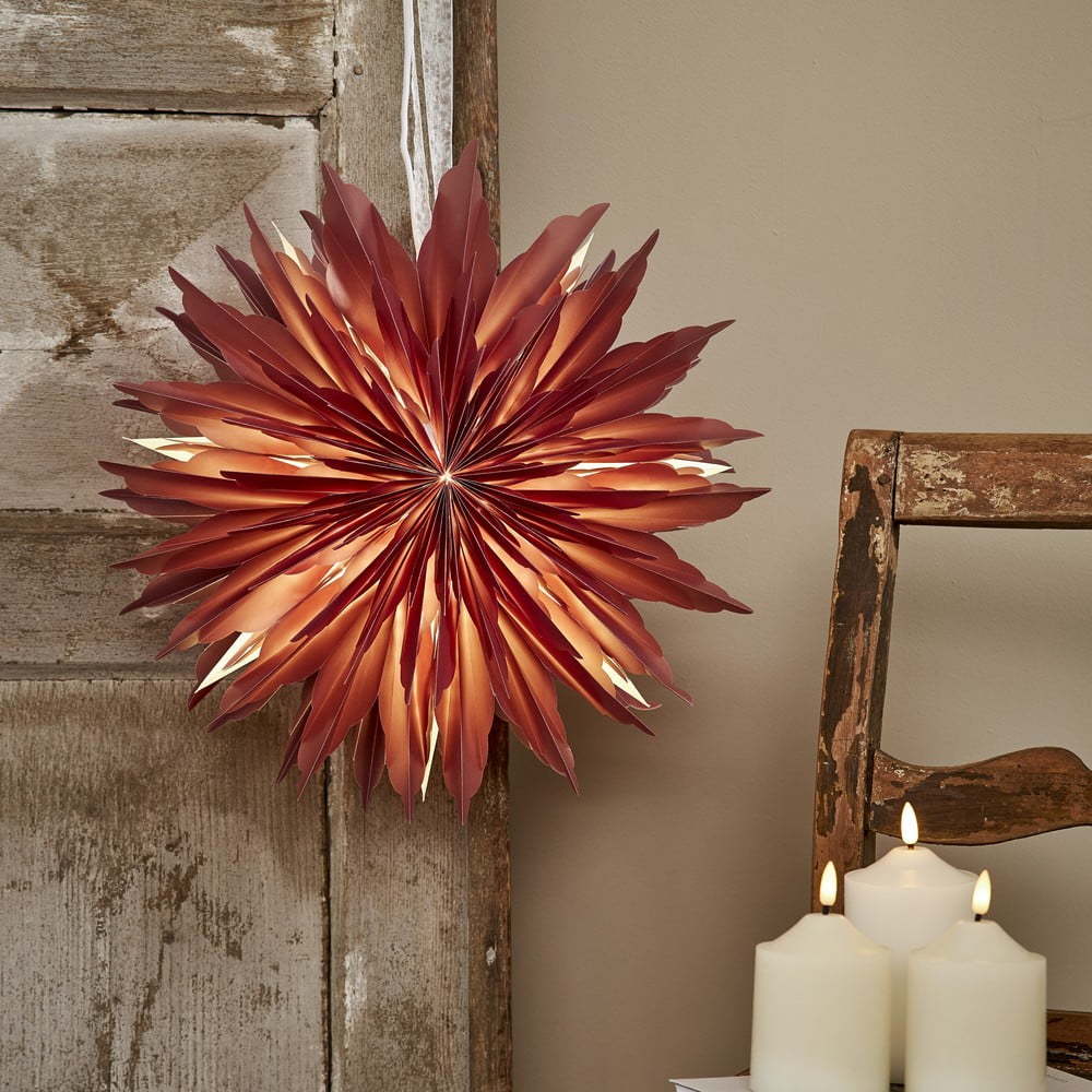 Červená vánoční světelná dekorace ø 40 cm Dis - Star Trading Star Trading