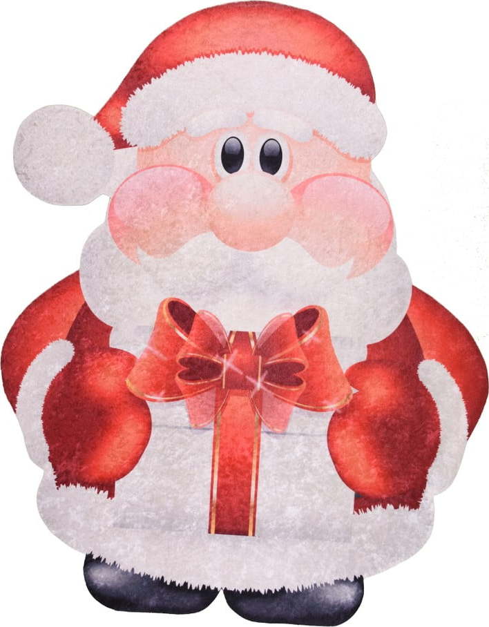 Červeno-bílý koberec Vitaus Santa