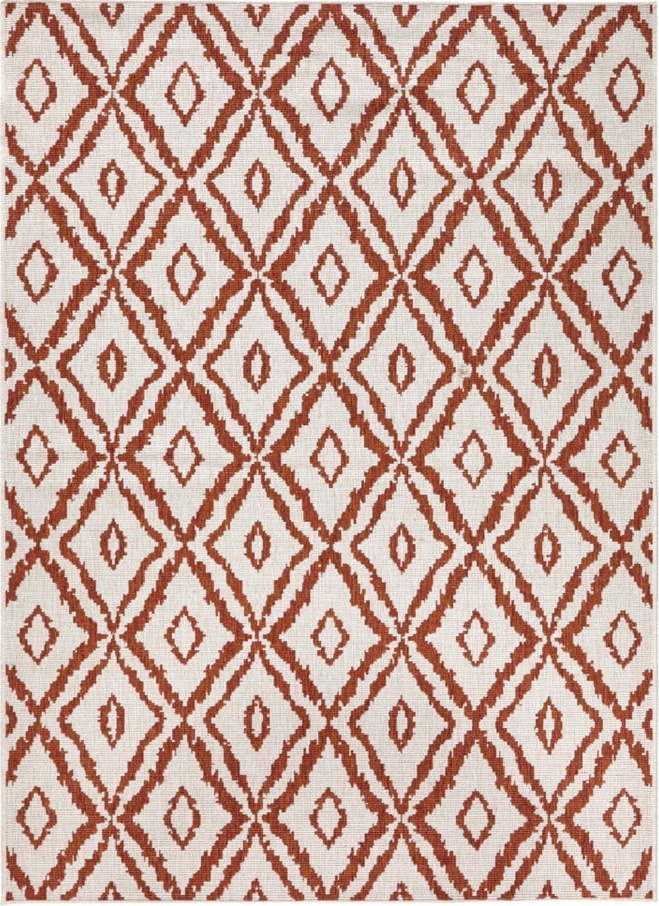 Červeno-bílý venkovní koberec NORTHRUGS Rio