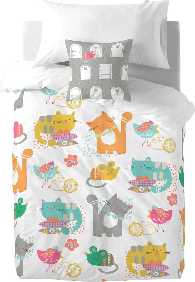 Dětské bavlněné povlečení Moshi Moshi Cat & Mouse