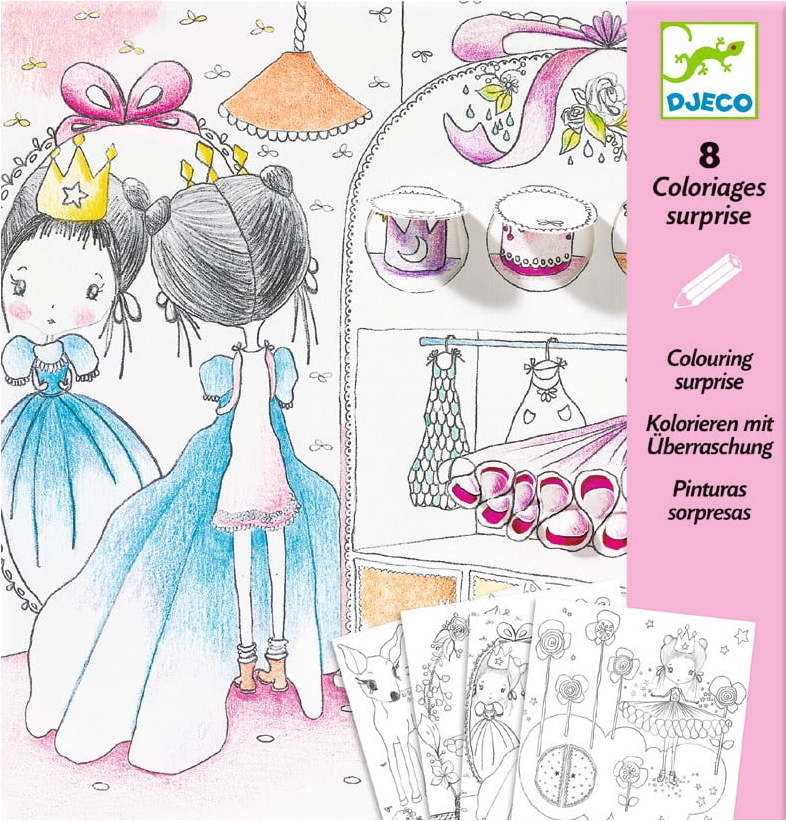 Dětské odkrývací obrázky Djeco Holčička DJECO