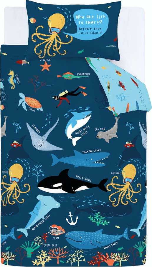 Dětské povlečení 200x135 cm Ocean Life - Catherine Lansfield Catherine Lansfield