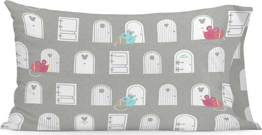 Dětský bavlněný povlak na polštář Moshi Moshi Cat & Mouse