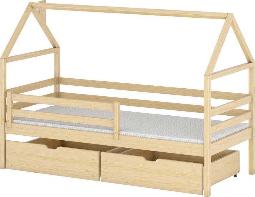 Domečková dětská postel s úložným prostorem 90x200 cm Aron - Lano Meble Lano Meble