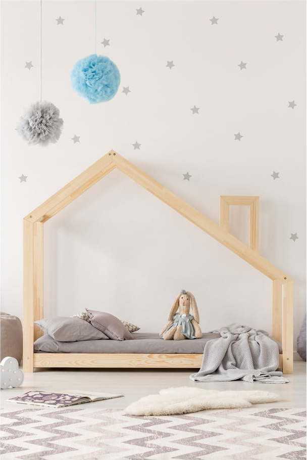Domečková postel z borovicového dřeva Adeko Mila DMS