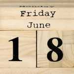 Dřevěný kalendář Bloomingville Calendar Bloomingville