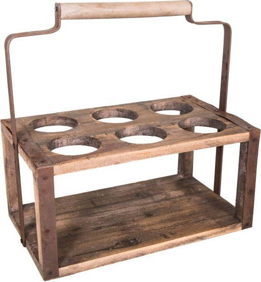 Dřevěný stojan na 6 lahví Antic Line Antic Line