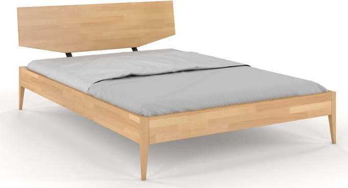 Dvoulůžková postel z bukového dřeva Skandica Sund