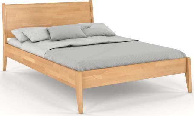 Dvoulůžková postel z bukového dřeva Skandica Visby Radom