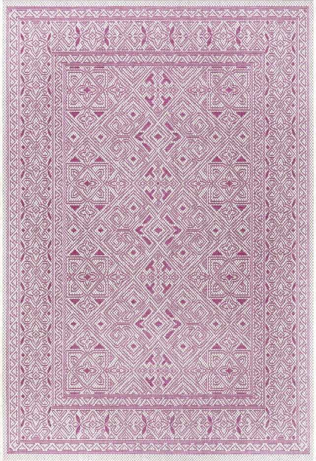 Fialovo-béžový venkovní koberec NORTHRUGS Cuadrado