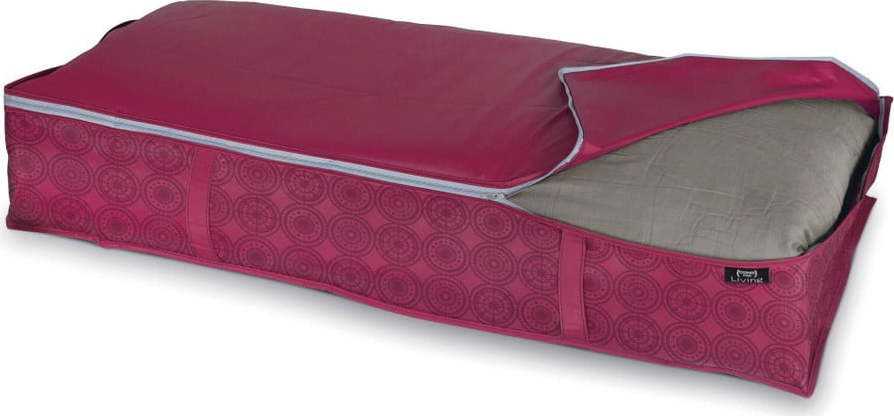 Fialový úložný box na peřiny Domopak Ella Domopak