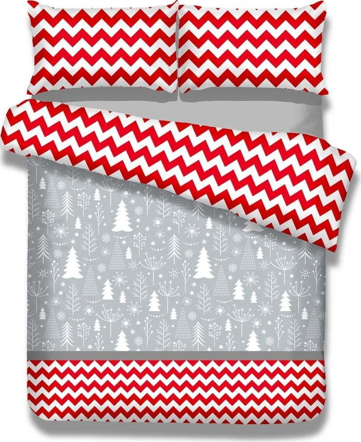 Flanelové povlečení na dvoulůžko AmeliaHome Christmas Mess