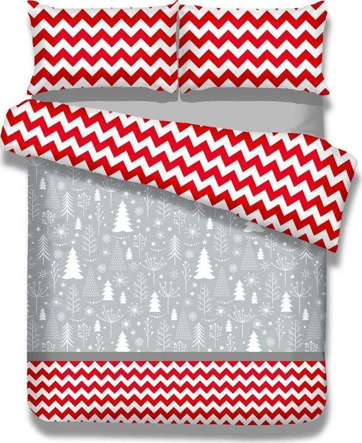 Flanelové povlečení na jednolůžko AmeliaHome Christmas Mess