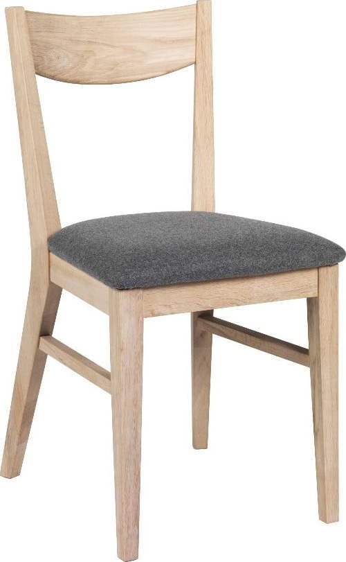 Hnědá dubová jídelní židle s podsedákem z plsti Rowico Dylan Rowico