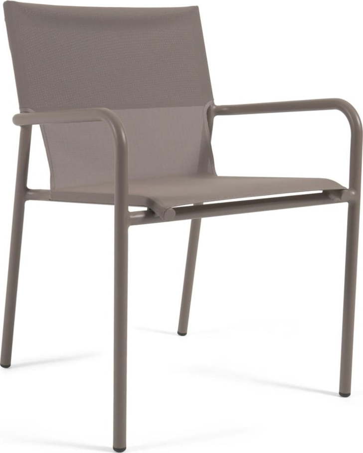 Hnědá hliníková zahradní židle Kave Home Zaltana Kave Home