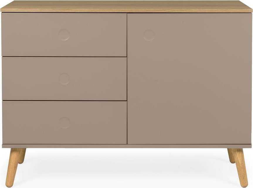 Hnědá komoda Tenzo Dot