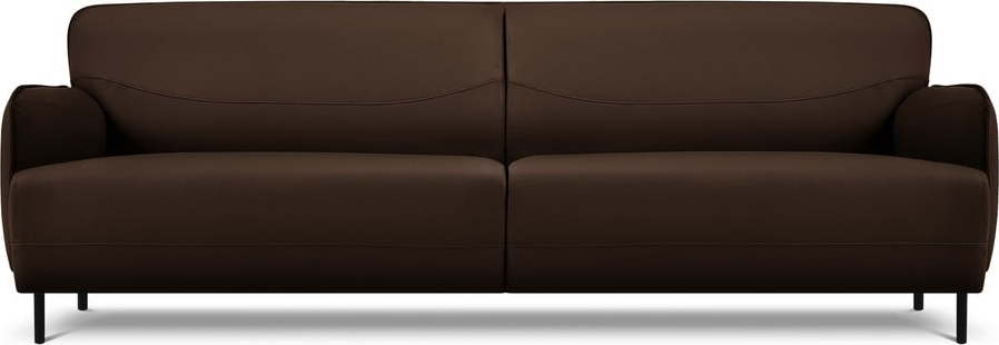 Hnědá kožená pohovka Windsor & Co Sofas Neso