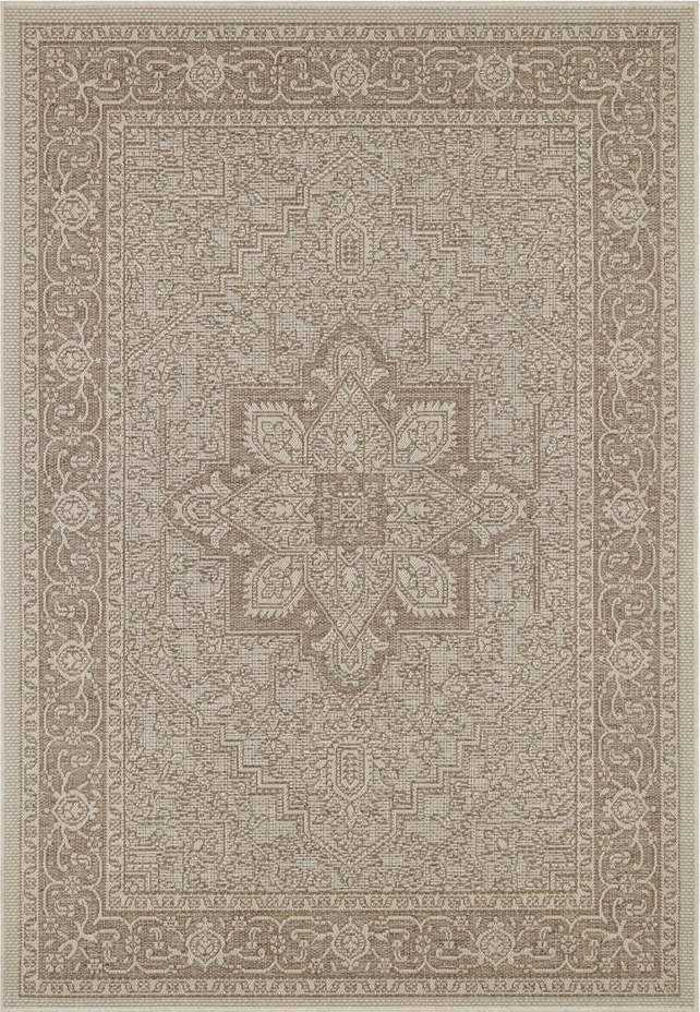 Hnědo-béžový venkovní koberec NORTHRUGS Anjara