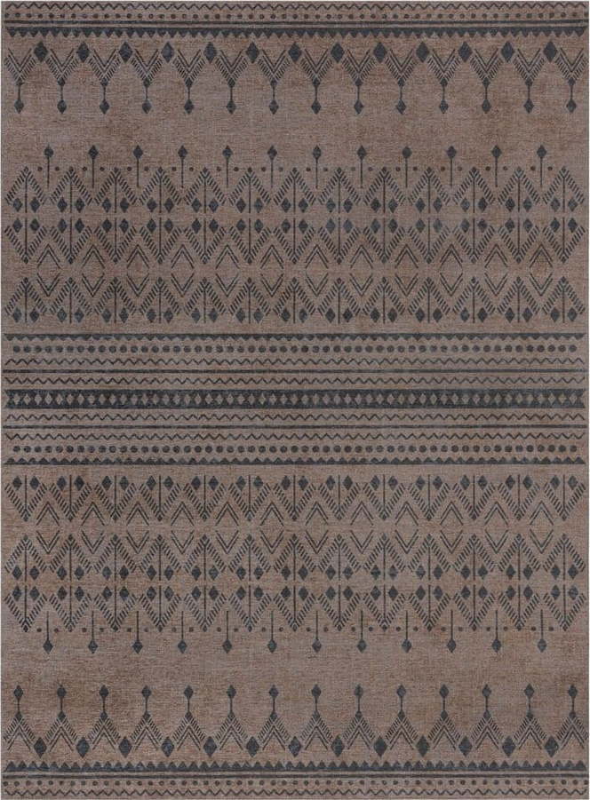 Hnědý dvouvrstvý koberec Flair Rugs MATCH Niko