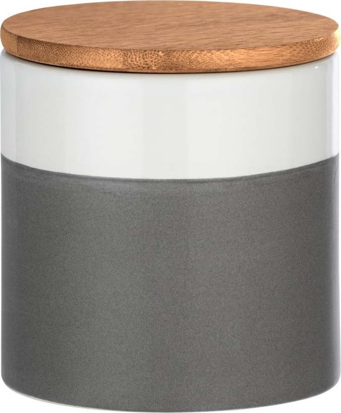 Keramický úložný box s bambusovým víkem Wenko Malta