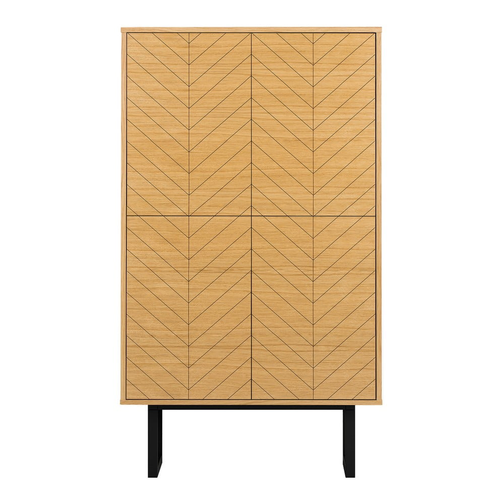 Komoda v dekoru dubového dřeva Woodman Camden Herringbone Woodman