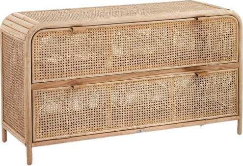 Komoda z masivního týkového dřeva a ratanu Tomasucci Hamsa Tomasucci