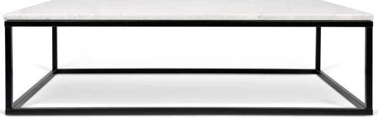 Konferenční stolek s černým podnožím a bílou mramorovou deskou TemaHome Prairie