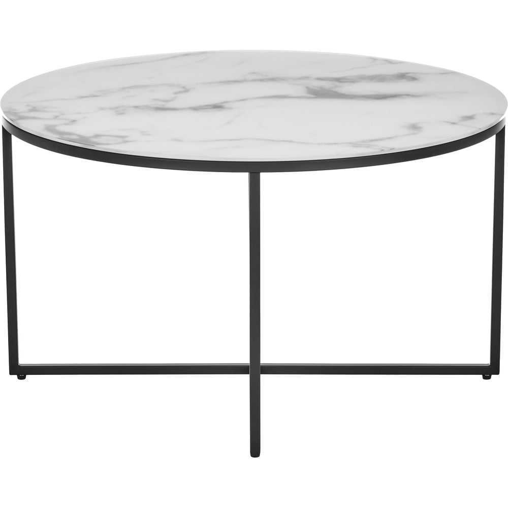 Konferenční stolek s podnožím v černém dekoru Westwing Collection Antigua