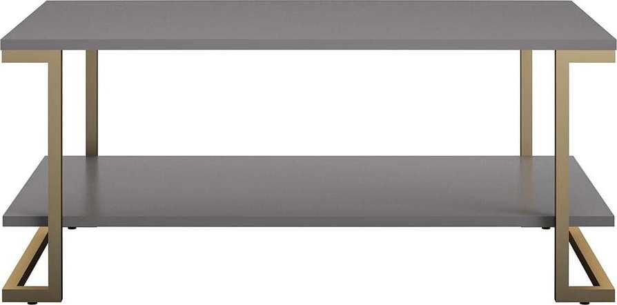Konferenční stolek v šedo-zlaté barvě CosmoLiving by Cosmopolitan Camila