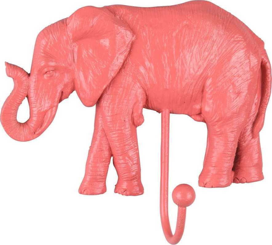 Korálově růžový věšák Leitmotiv Elephant Leitmotiv