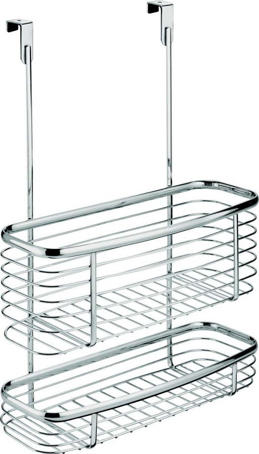 Kovový košík na kuchyňská dvířka iDesign Axis Double Basket iDesign