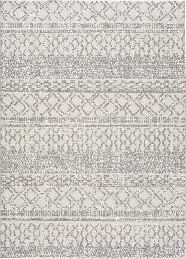 Krémově bílý venkovní koberec Universal Cannes ZigZag