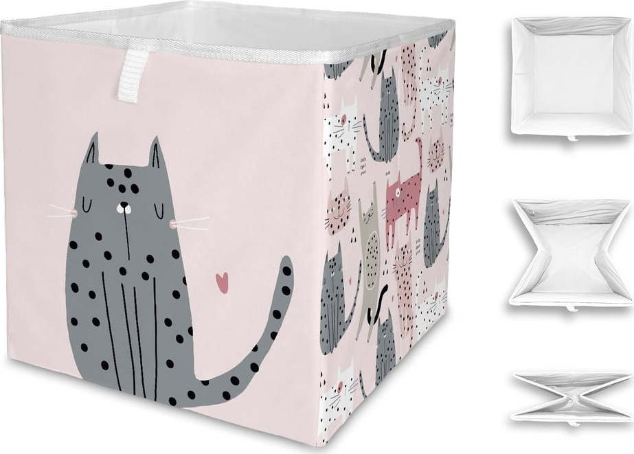 Látkový dětský úložný box Meow Meow - Butter Kings Butter Kings