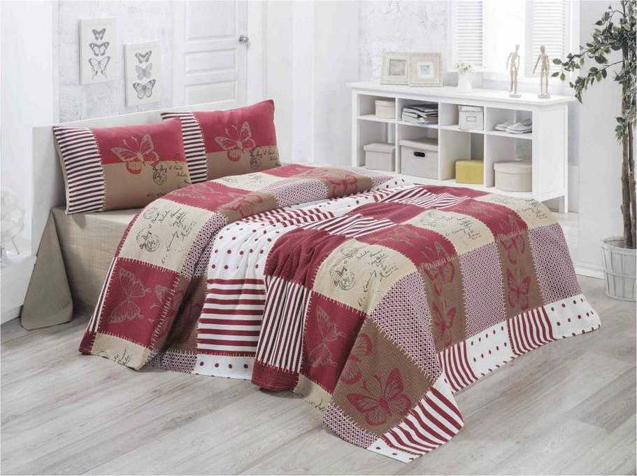 Lehký bavlněný přehoz přes postel Victoria Butterfly